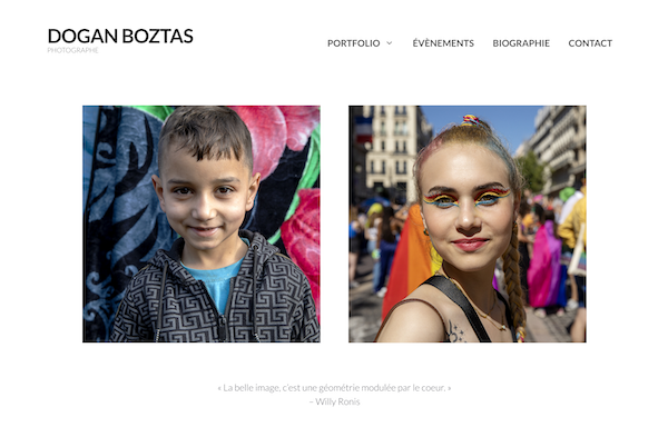 site du photographe Dogan Boztas